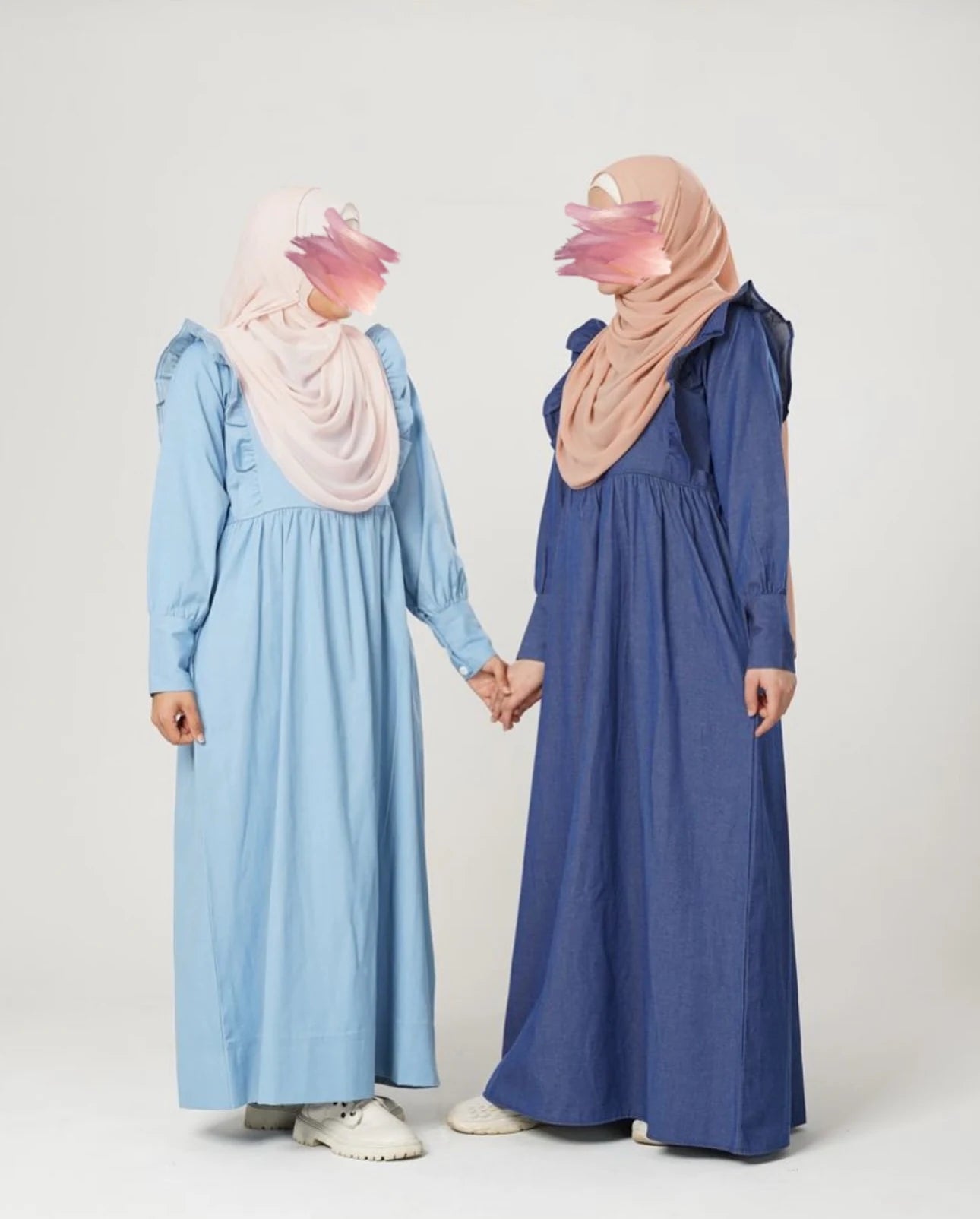 جلباب جينز فراشة